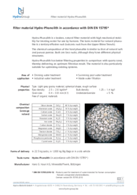 Filter material Hydro-Phonolith