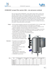 HYDROZON® compact systems H30-L - size and power combined