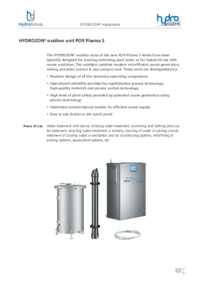 HYDROZON® oxidiser unit POX Plasma S