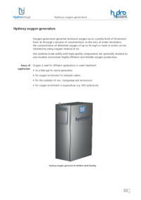 Hydroxy type oxygen generators