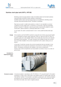 Stainless steel pipe tank (HST-L, HST-LB)