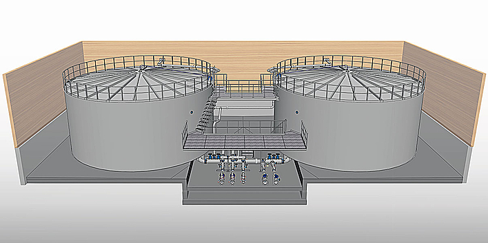 Drinking water tank system
