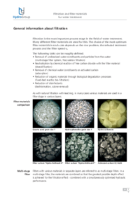 Filtration and filter materials for water treatment
