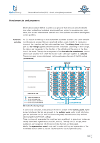 Electrodeionization (EDI) - basic principles/procedure