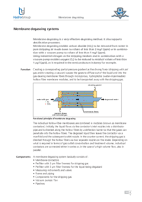 Membrane degassing systems