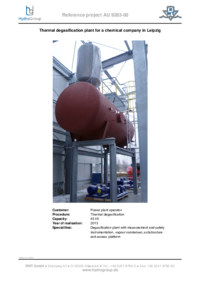 45 t/h - Thermal degasification