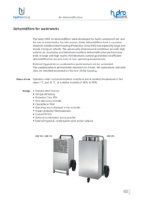 Dehumidifiers for waterworks