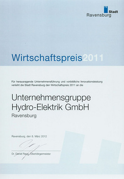 Wirtschaftspreis 2011 der Stadt Ravensburg