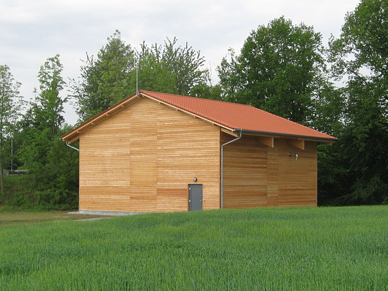High-level tank in a timber building
