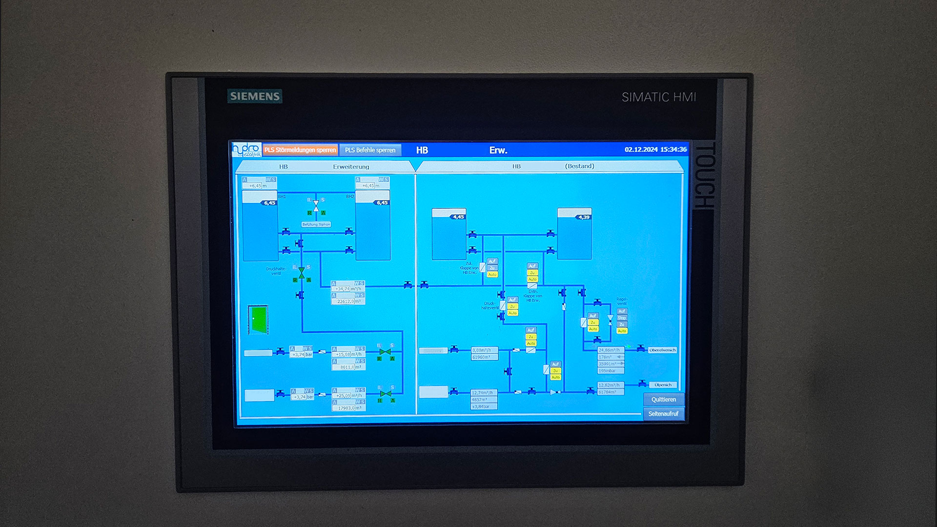 Automation with touch panel 