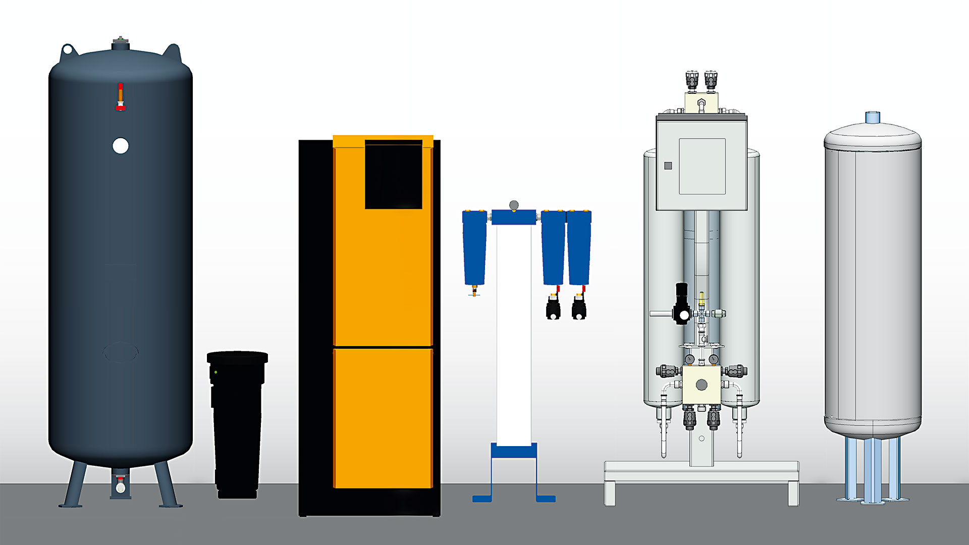 System layout with oxygen generator